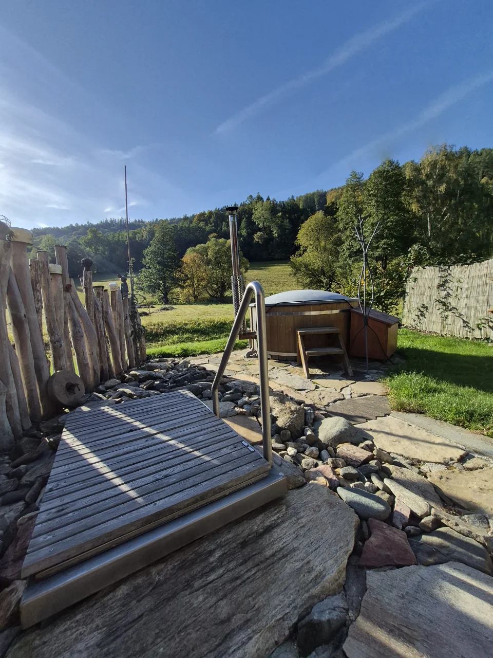 Roubenka Pod Čapím vrchem - Koupací sud, wellness - Jeseníky